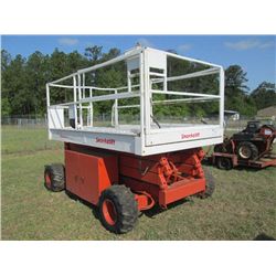 SNORKEL SLH2584HD SCISSOR LIFT, S/N 9936190999 (2000 YR) ALL TERRAIN, METER READING 1,825 HRS