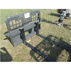 VERSATECH HE 42" PALLET FORK ATTACHMENT, FITS SKID STEER LOADER