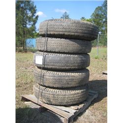 (5) 11-22.5 TIRES & WHEELS