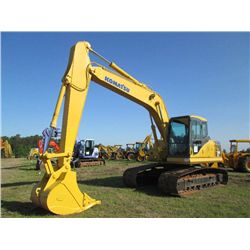 KOMATSU PC160 LC7 HYDRAULIC EXCAVATOR, S/N C10043, 9'-6" STICK, 42" BUCKET, 32" TBG, ECAB W/AIR, MET
