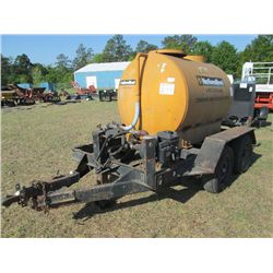 WATER TRAILER 500 GALLON, BRIGGS & STRATTON 5.5 GAS ENGINE W/PUMP