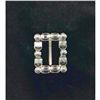 Image 1 : Exquisite Rhinestone/Crystal Belt Buckle. 1 1/2" x 1". Sparkles like crazy. Vintage.