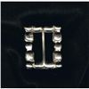 Image 2 : Exquisite Rhinestone/Crystal Belt Buckle. 1 1/2" x 1". Sparkles like crazy. Vintage.