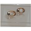 Image 1 : Vintage Cufflinks with Mother of Pearl in Center. Makers mark