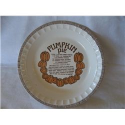 Pumpkin Pie Plate