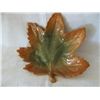 Image 1 : STONEWARE GREEN LEAF DISH BY RUSS, AUTUMN SETTINGS COLLECTION, NIB