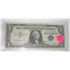Image 1 : 1957 SERIES B $1 SILVER CERTIFICATE BILL SERIAL # T79053426A *RARE EXTRA FINE GRADE*!!