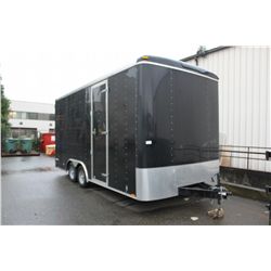 2009 BLACK CARGOMATE TRAIL BLAZER BOX TRAILER -