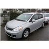 Image 1 : 2008 GREY NISSAN VERSA 4DR HB 91,674KM GAS MANUAL