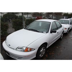 2001 WHITE CHEVROLET CAVALIER 4DR SDN 42,808KM
