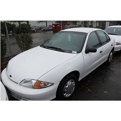 2001 WHITE CHEVROLET CAVALIER 4DR SDN 117,429KM