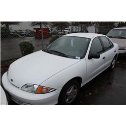 2001 WHITE CHEVROLET CAVALIER 4DR SDN 52,030KM