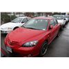 Image 1 : 2004 RED MAZDA 3 4DR HB 96,715KM GAS 2.3L