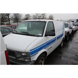 2002 WHITE GMC SAFARI AWD CARGO VAN 152,329KM GAS