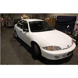 2001 WHITE CHEVROLET CAVALIER 4DR SDN 58,483KM GAS