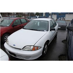 2001 WHITE CHEVROLET CAVALIER 4DR SDN GAS 90,998KM