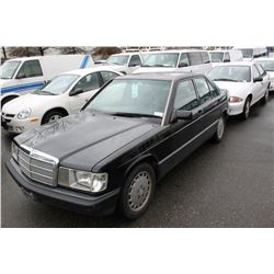 1992 BLACK MERCEDES 190E 4DR SDN 239,858KM GAS
