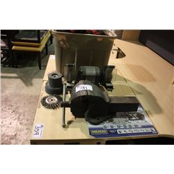 BENCH GRINDER & LARGE BENCH VISE