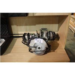 SKIL SAW & 2 ROUTERS