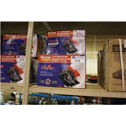 3 WESTERN RUGGED 7-1/4" ELECTRIC CIRCULAR SAWS