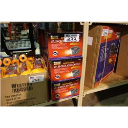 12 - 2.5MILLION CANDLE POWER RECHARGEABLE