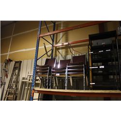 LOT OF MAROON STACKING CHAIRS
