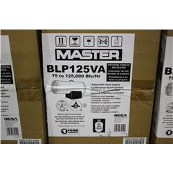 MASTER 75,000 - 125,000 BTU PER HOUR PROPANE