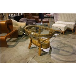 MONTE CCARLO GLASS TOP DINING TABLE