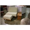Image 1 : MODERN 2 SEATER CHAIR WITH OTTOMAN & OCCASIONAL