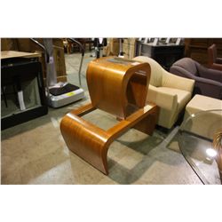 CONTEMPORARY GLASS TOP COFFEE & END TABLE SET