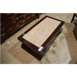 CHERRY INLAID GRANITE COFFEE TABLE