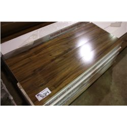 HIGH GLOSS DARK WALNUT 12MM GLUELESS LAMINATE