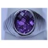Image 1 : 27.00 CTW AMETHYST RING .925 STERLING SILVER
