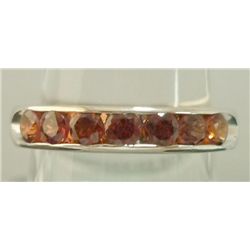 12.50 CTW GARNET RING .925 STERLING SILVER
