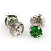 Image 2 : Genuine 1.15 ctw Green Tsavorite Garnet Earring 14k