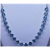 Image 1 : 110.65 CTW BLUE TOPAZ NECKLACE .925 STERLING SILVER