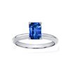 Image 1 : Genuine 1.0 ctw Sapphire Solitaire Emerald Cut 14kt