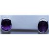 Image 1 : 14.25 CTW AMETHYST EARRING .925 STERLING SILVER
