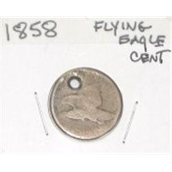 1858 FLYING EAGLE CENT HOLED *EXTREMELY RARE EARLY CENT PLEASE LOOK AT PICTURE TO DETERMINE GRADE*!!