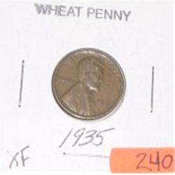1935 WHEAT CENT *RARE EARLY CENT EXTRA FINE GRADE*!! COIN CAME OUT OF SAFE!!