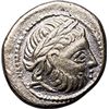 Image 1 : Celtic Coinage. Danubian Region.   Drachm, imitation of Philip II's type, 3rd century BC. Dachreiter