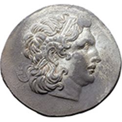 Greece. Tracia. Lysimachos (305-281 BC).  Tetradrachm, Byzantion mint, circa 2nd century BC. Obv. Di