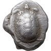 Image 1 : Greece. Attica, Aegina.   Stater, 480-431 BC. Obv. Land tortoise with segmented shell. Rev. Large in