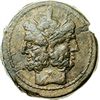 Image 1 : Anonymous sextantal series.  As, after 211 BC. Luceria (?). Obv. Laureate head of Janus; mark of val