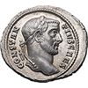 Image 1 : Constantius I Chlorus as Caesar (293-305).  Argenteus, circa 295 AD. Obv. CONSTANTIVS CAES. Laureate