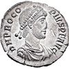 Image 1 : Procopius (365-366).  Siliqua, Constantinople. Obv. DN PROCOPIVS PF AVG. Pearl-diademed, draped and 