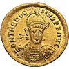 Image 1 : Theodosius II (402-450).  Solidus, Thessalonica.  Rev. CLOR ORVIS TERRAR. Emperor standing facing, i