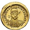 Image 1 : Theodosius II (402-450).  Solidus, Constantinople. Obv. DN THEODOSIVS PF AVG. Armoured, diademed and