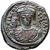 Image 1 : Tiberius II Constantine (578-582).  Follis, Constantinople. Obv. Dm TIb CONSTANT PP AVI. Crowned bus