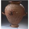 Image 2 : Vases. Villanovan impasto-ware stamnoid olla. Circa early 7th century BC.  D/ The body with ribs and